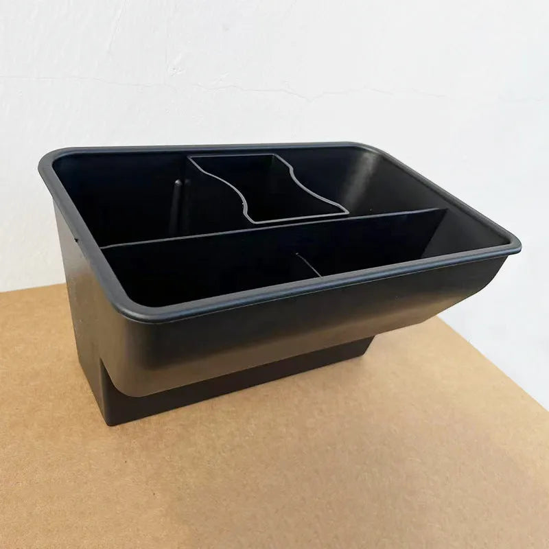 Tesla Model Y rear storage box in ABS plastic with waterproof feature and snug fit
