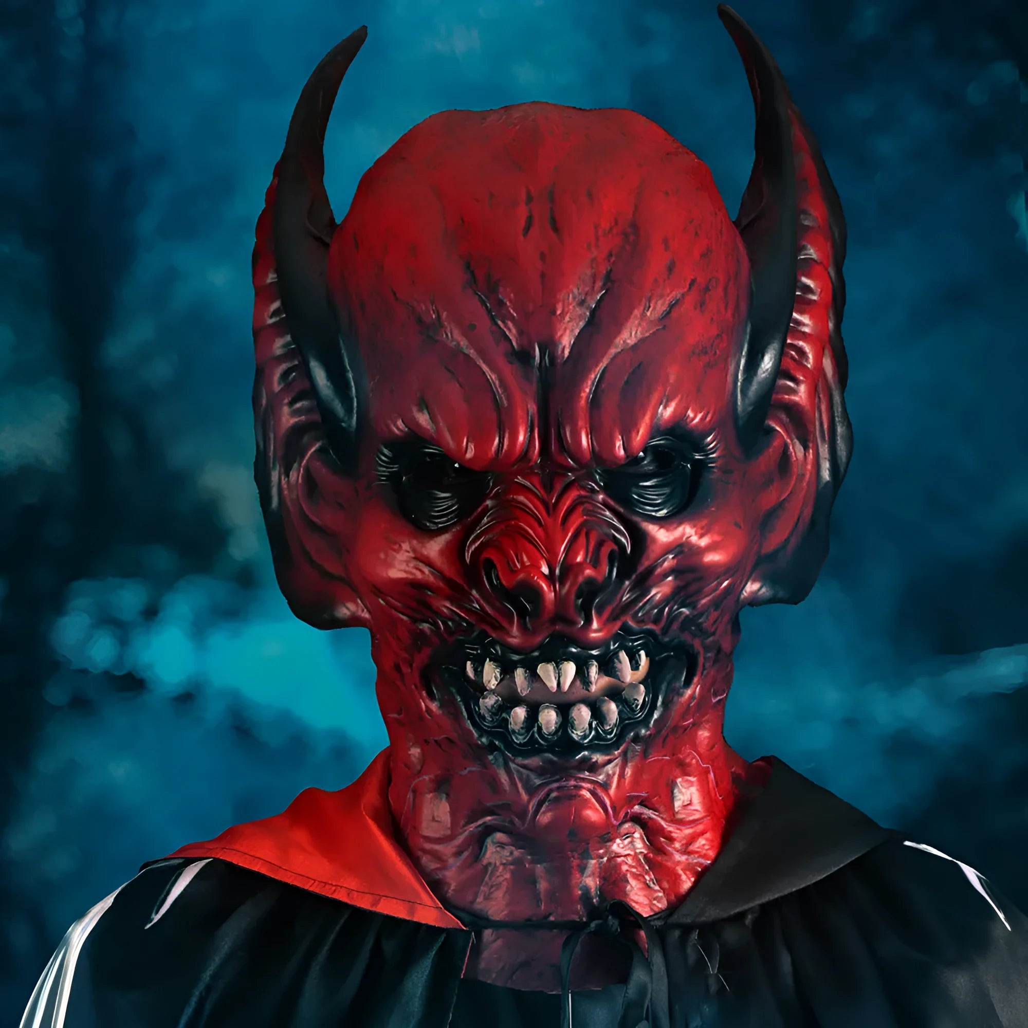 Red bat head cover costume mask for Halloween and Christmas parties