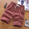 Men's cotton capris shorts in multiple colours on a size chart showing measurements from M to 5XL.