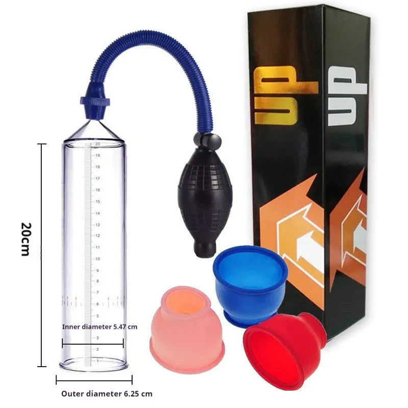 Silicone penis simulator cover accessory kit with plastic valve exerciser and assembly parts