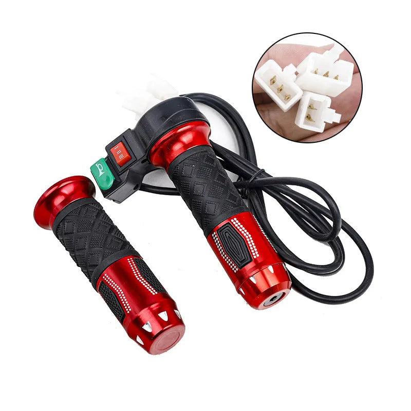 Three-wheel electric car accelerator transfer handle with three-speed rotating mechanism in multiple colour options