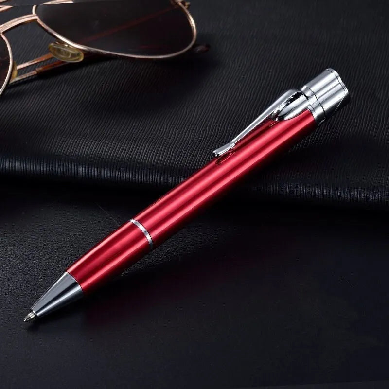 Metal pen jet lighter with windproof flame in six colour options