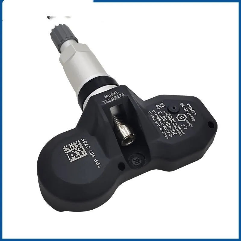 Black tyre pressure monitoring sensor unit for Audi vehicles
