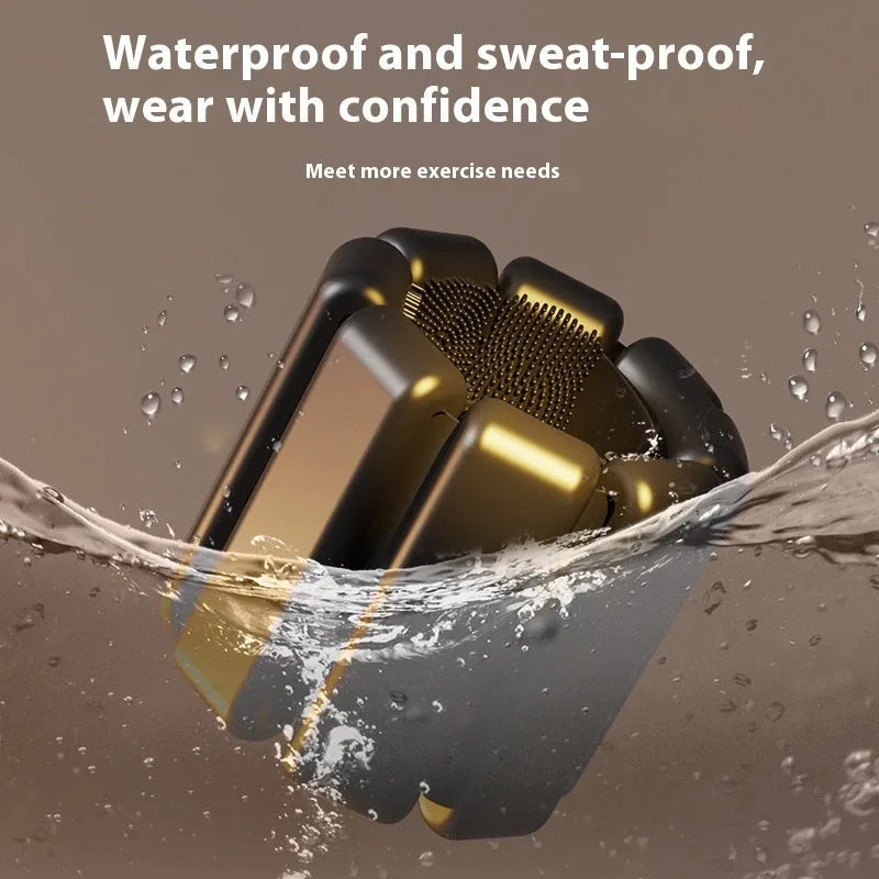 Silicone and Velcro fitness bracelet with detachable 1lb or 2lb weight on a wrist.