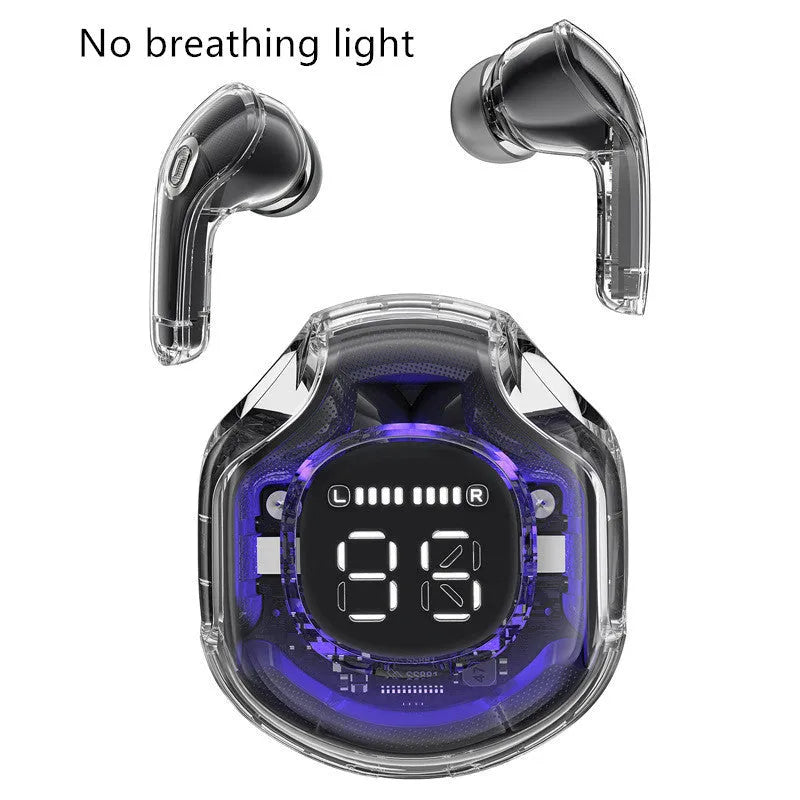Transparent wireless Bluetooth headset in multiple colours with in-ear design