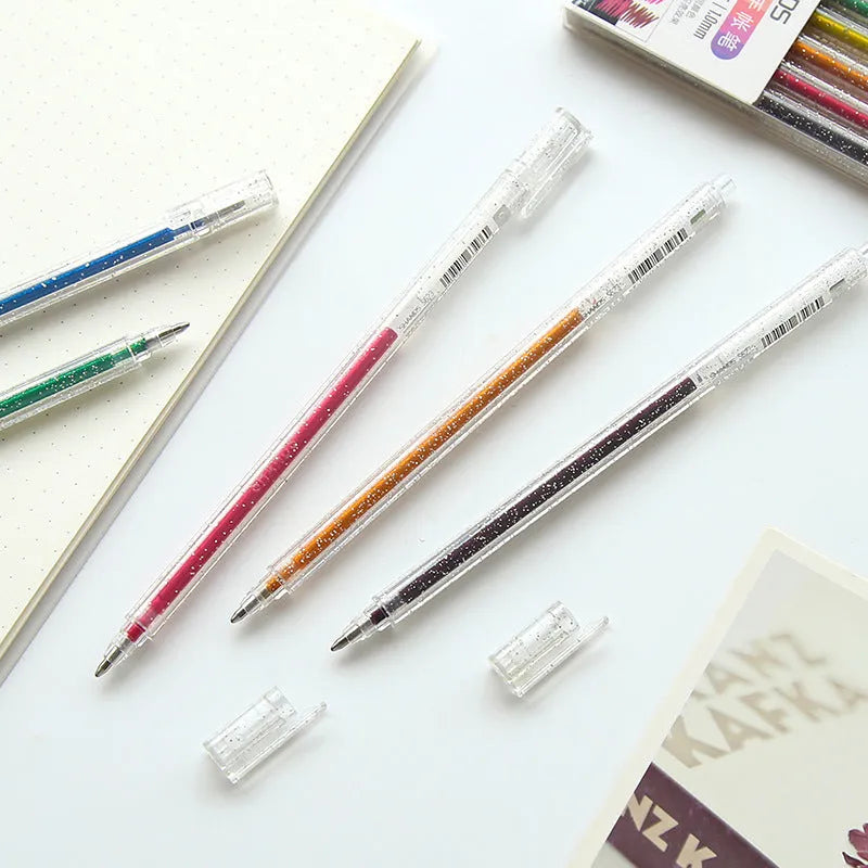 Shanzhi 623 ballpoint pen with colour-changing LED light in 16cm plastic body
