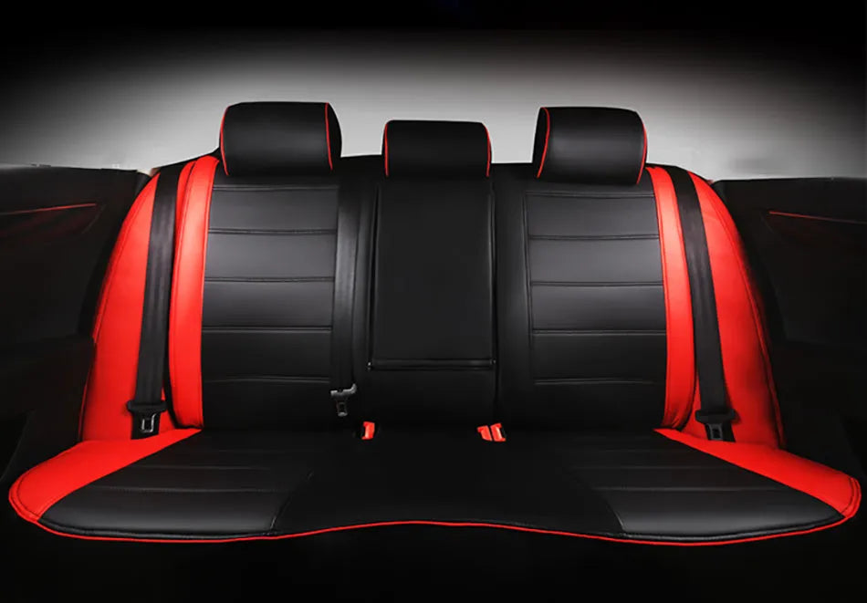 Universal leather car seat cover in binding style design with four colour options