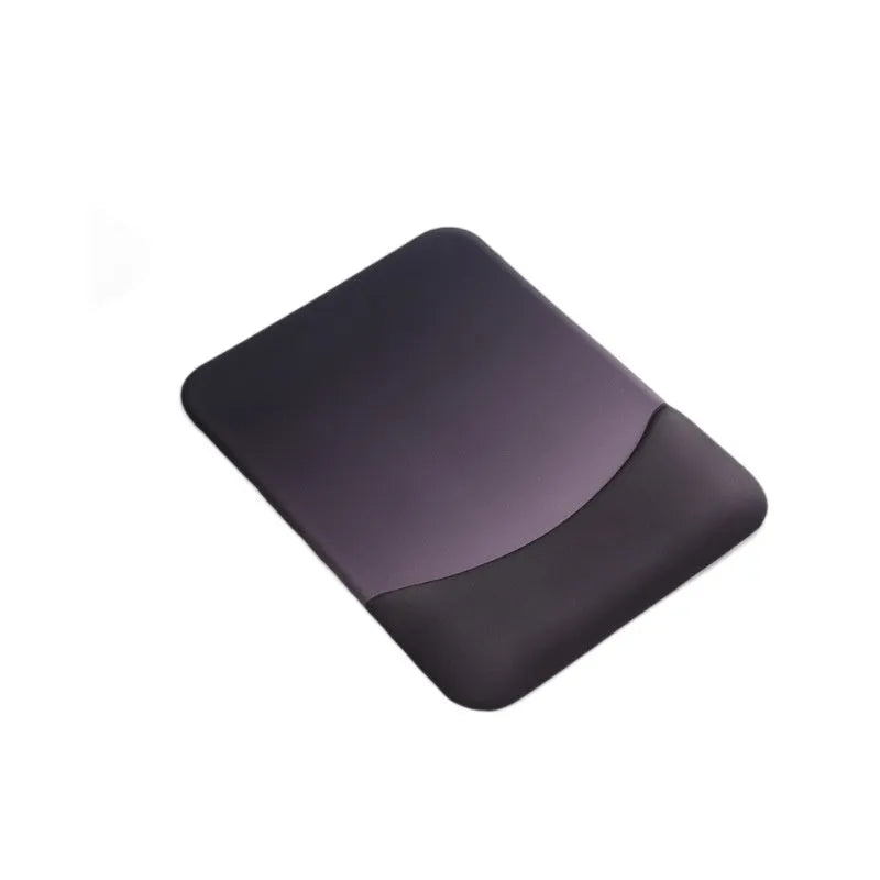 Square silicone gel wrist rest mouse pad with cloth surface, 250mm by 180mm