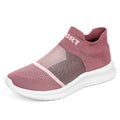 A pair of khaki Flyknit sock shoes with lace closure and a low-top design on an MD sole.