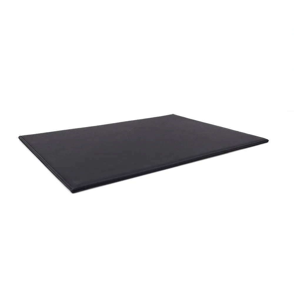 Durable anti-radiation tablet pad with heat-insulating print in black gold colour.