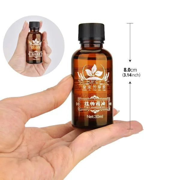 30ml ginger massage oil bottle with grape seed oil and ginger flower oil for body massage and skin care
