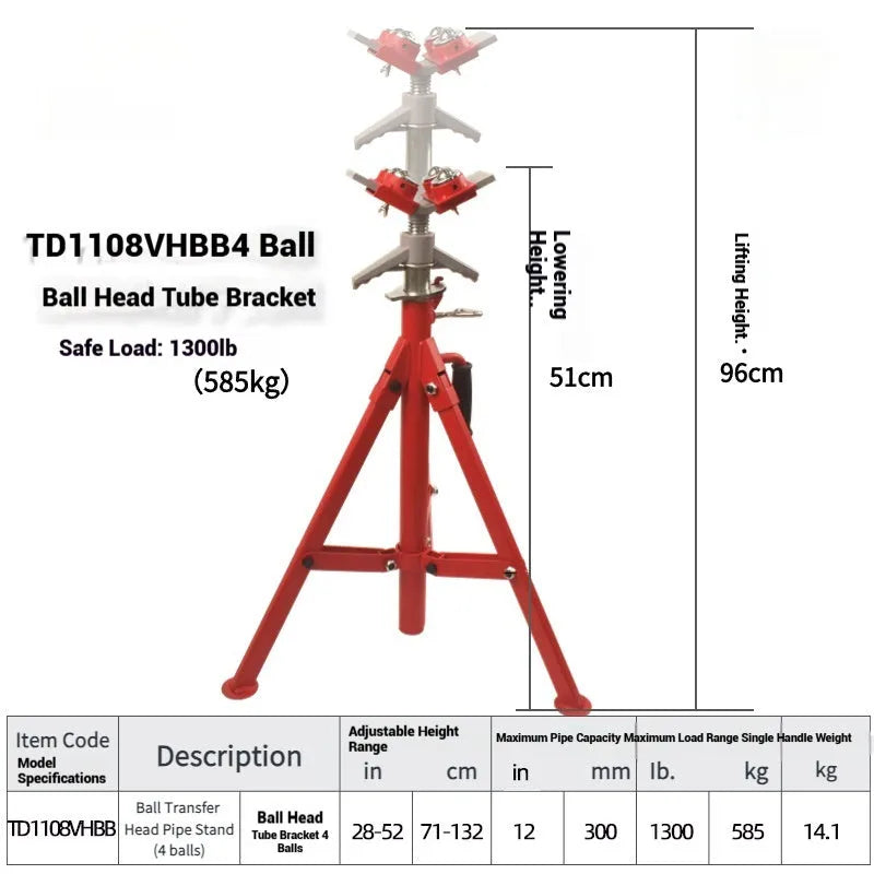 Metal V-head pipe support bracket for steel pipes, shown in high and low versions.