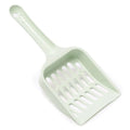 Blue plastic cat litter scoop measuring 20cm long for pet toilet cleaning