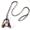 Cowboy print nylon dog leash in black, carton, colourful, or grey, adjustable basic leash for small dogs and puppies.