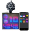 Bluetooth wireless LED car display screen with aluminium frame and 32x32 pixel layout