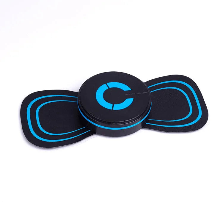 Mini electric shoulder and neck massager HQ-185 black with massage patch and USB cable