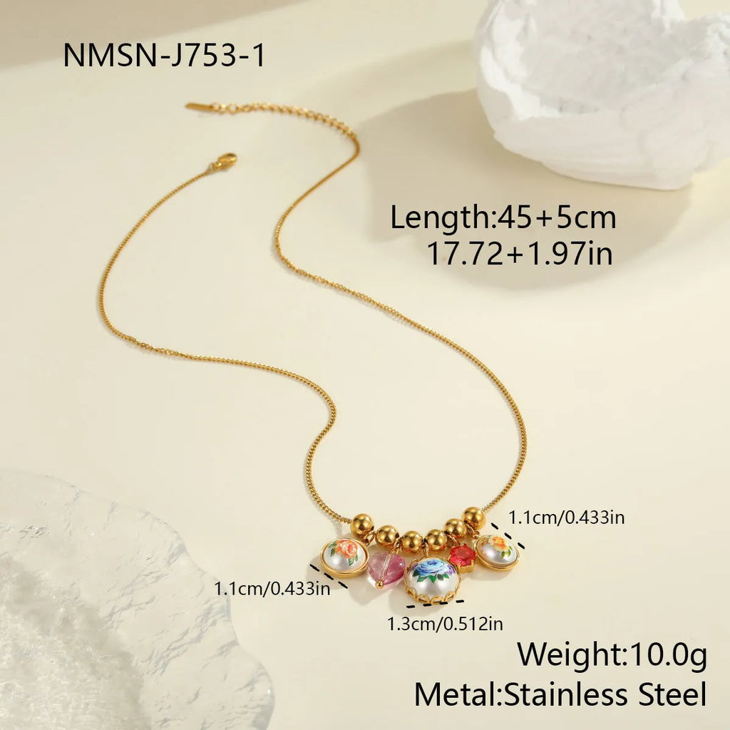 Vintage sunflower stainless steel necklace with 18K gold electroplating, pendant on display, two colour variants available