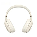 Wireless Bluetooth head-mounted gaming headphones in black or cream colour with over 8-hour battery.