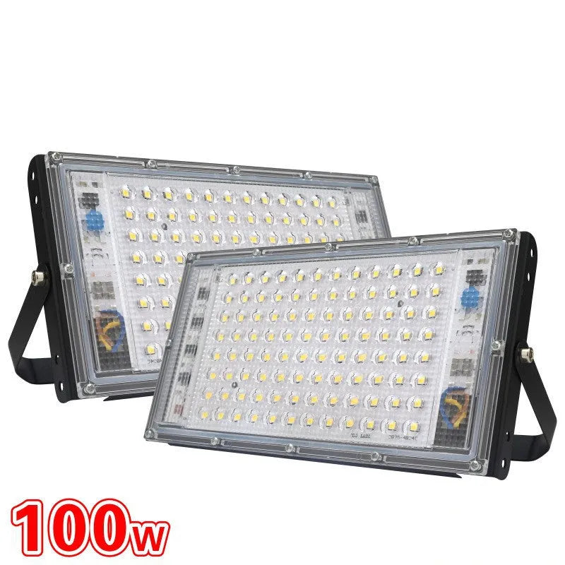 50W LED light with 96 LED beads, 8000LM output, aluminium shell, IP65, 125mm x 240mm