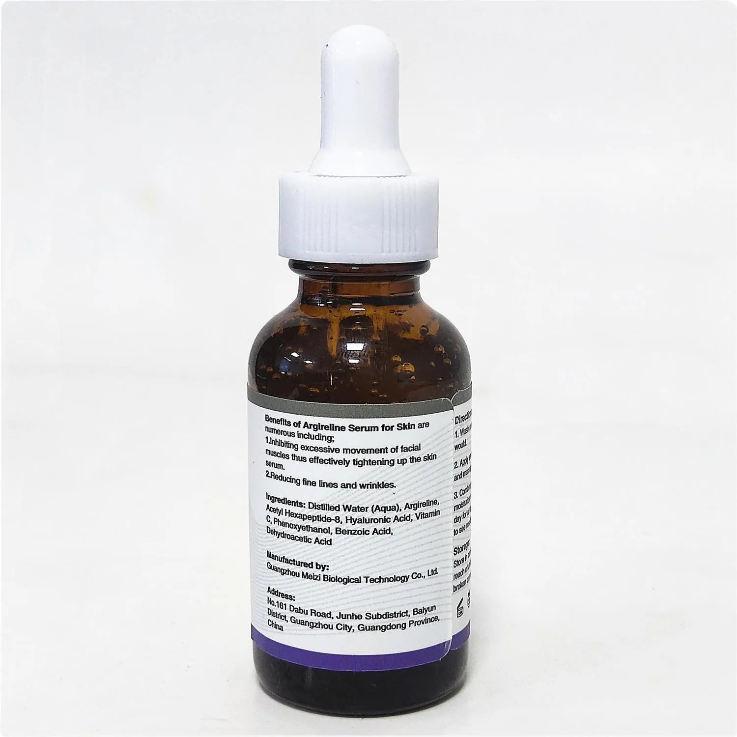 30ml six-peptide firming anti-wrinkle moisturising liquid with brightening and hydrating properties
