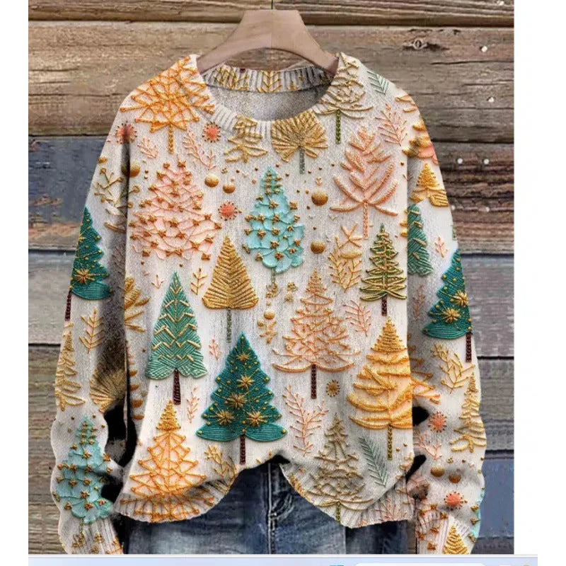 Little Flower digital printed round neck sweater in a colour from the YPM935 range.