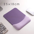 Square silicone gel wrist rest mouse pad with cloth surface, 250mm by 180mm