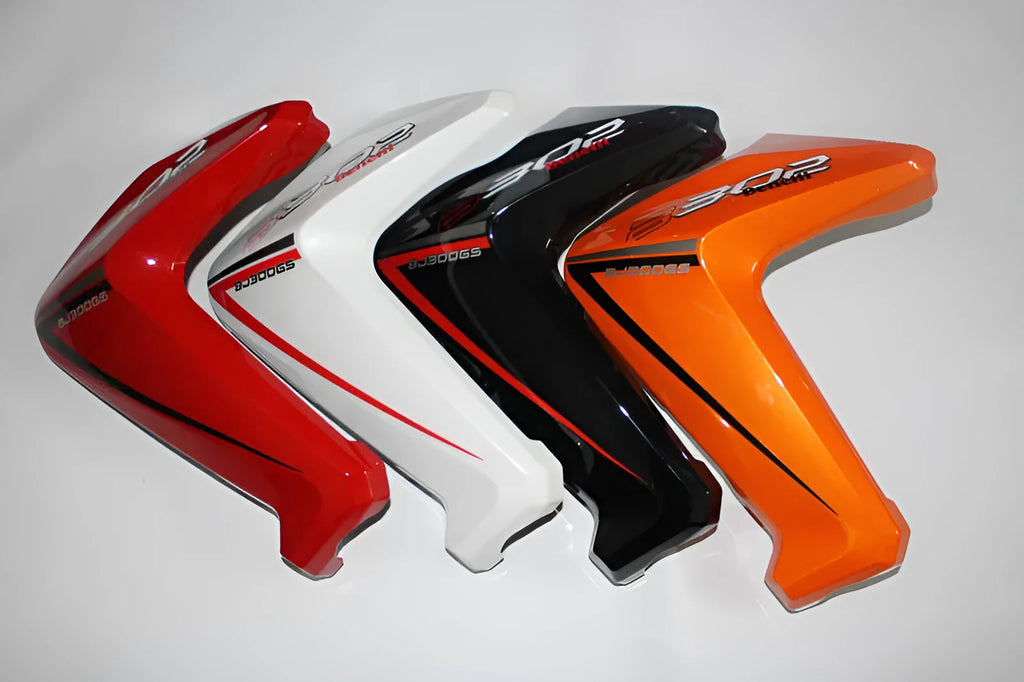 Fuel tank guard plate for Lanbaolong BJ300GS, left or right side, black or white option