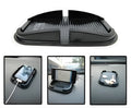 Black car anti-skid pad compatible with Apple iPhone 6 Plus, 15.5x10cm, mobile navigation bracket