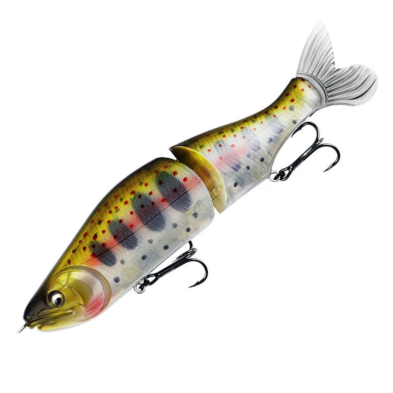 185mm plastic bass fishing swimming bait showing realistic detailing and colour options