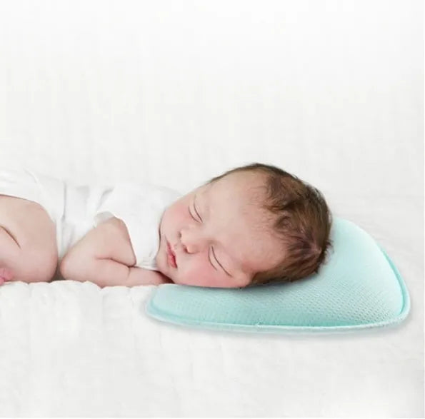 Sunveno corn fibre baby head shaping pillow groove shape 31x23 cm blue