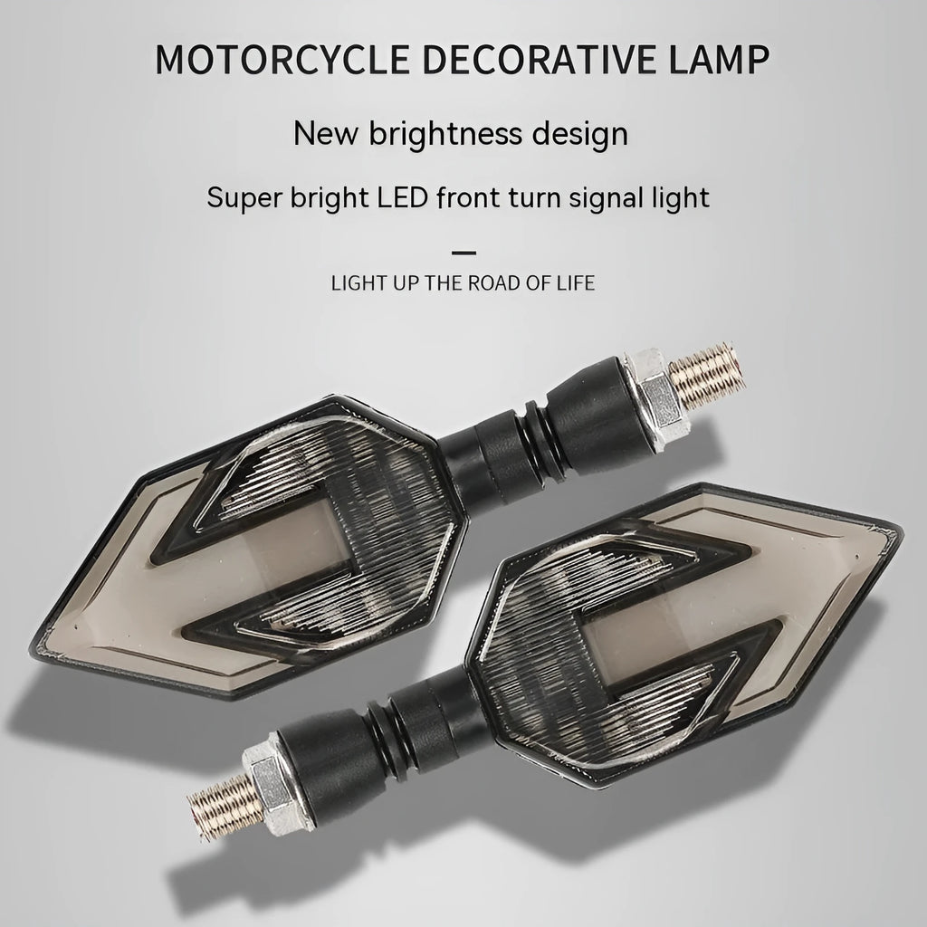 Arrow-shaped LED motorcycle 12V direction signal lamp with ABS plastic housing universal fit