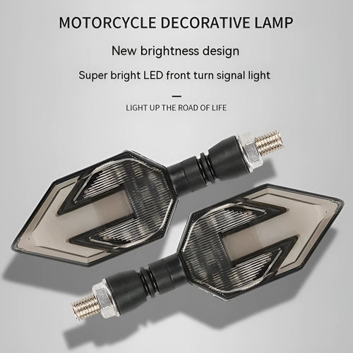 Arrow-shaped LED motorcycle 12V direction signal lamp with ABS plastic housing universal fit