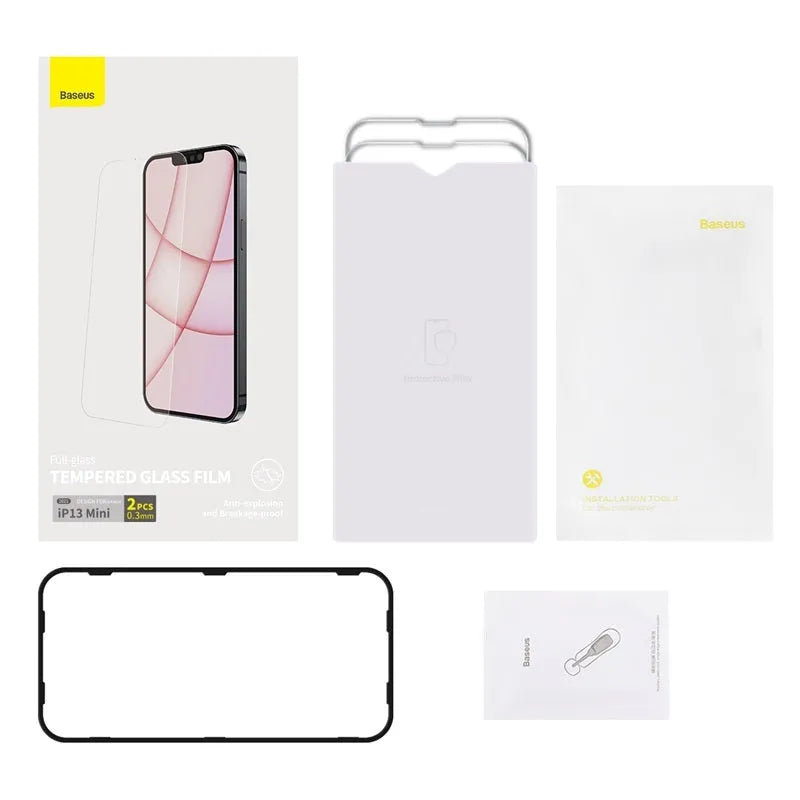 Full glass tempered film screen protector for iPhone 5.4 inch model transparent colour
