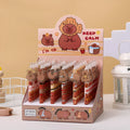 Box of 48 cartoon bear acrylic paster pressing gel pens with carbon black ink.