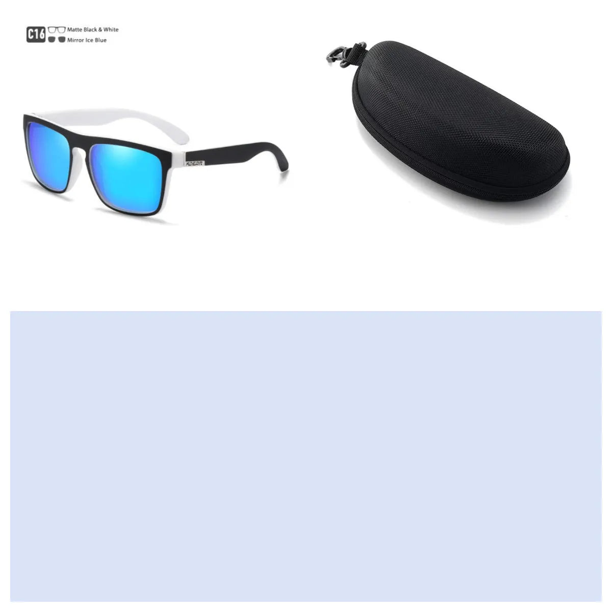 Men's polarized sports driving sunglasses with full frame, UV400 protection, and multiple colour options