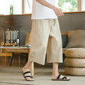 Linen plus size casual summer shorts in straight leg skinny fit on a hanger.