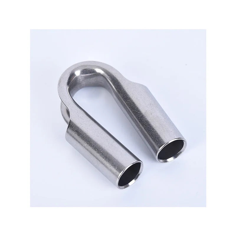 Stainless steel chicken heart shaped sleeve ring for tubular connections.