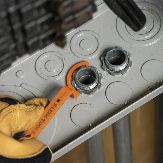 Crescent magnetic locking wrench set with orange, grey, and black adjustable spanners.