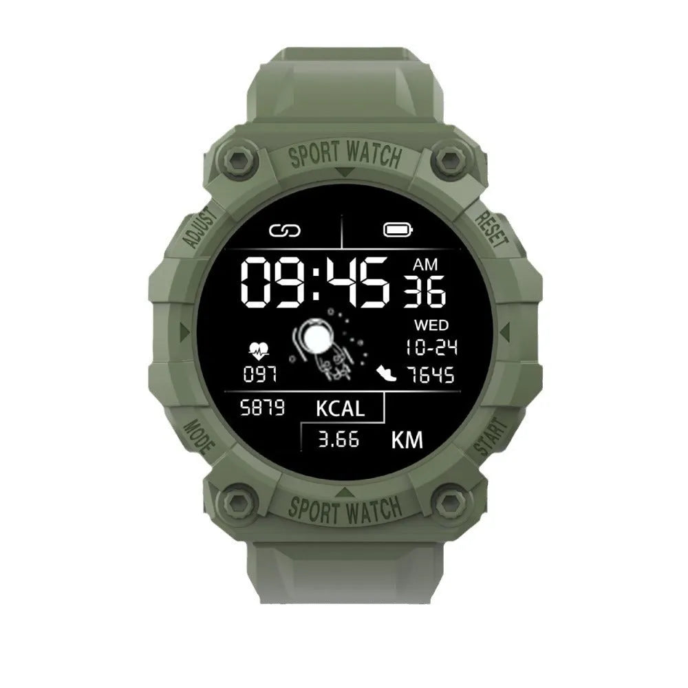 Spaceman Round FD68S smart bracelet with 144 large colour screen, TFT touch display, available in pink, red, green and black