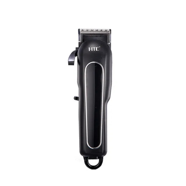 Professional digital electric hair clipper in black, red or white with brushless motor and multiple limiting combs