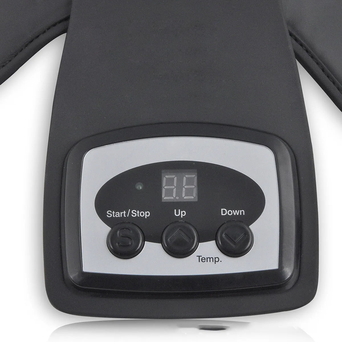 Infrared knee massager with adjustable temperature control, includes knee pads and shoulder pads.