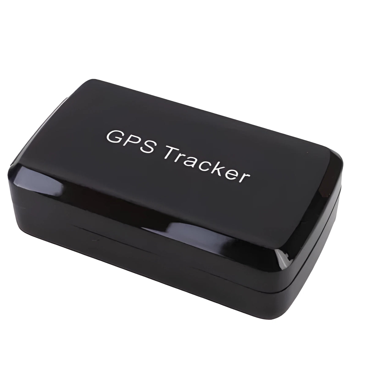 Black magnetic GPS tracker, 78mm x 45mm x 25mm, with 5000mAh battery and GSM antenna.