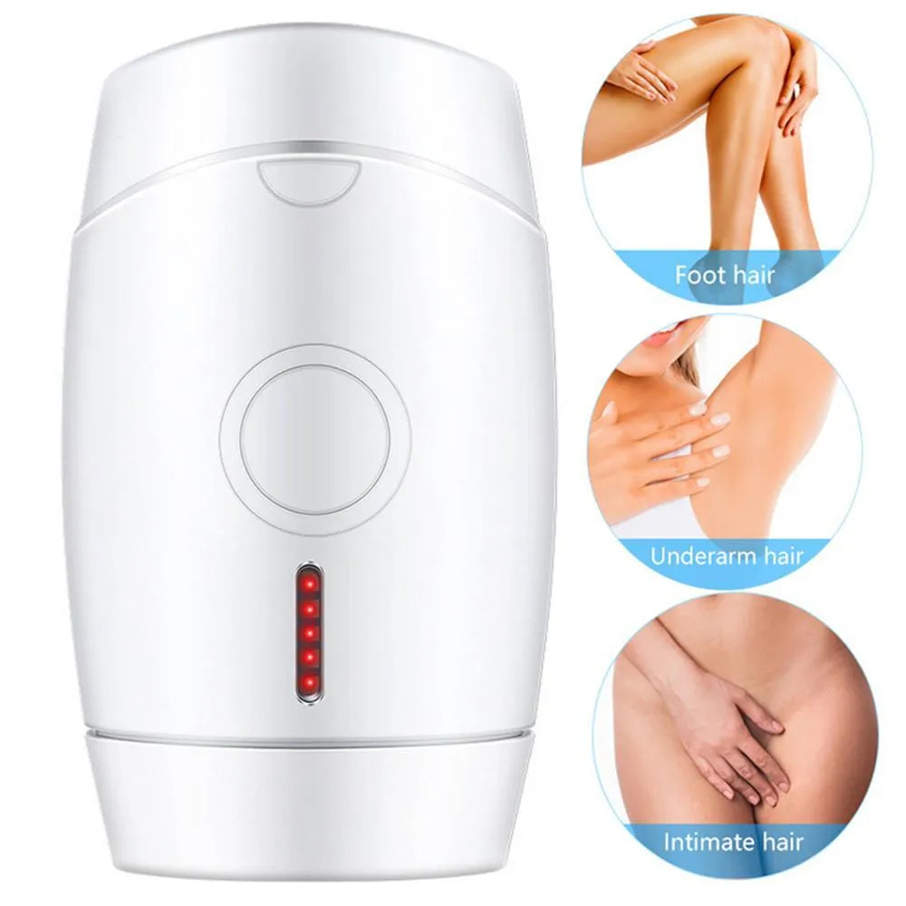 White home laser hair removal instrument with UK plug and compact design