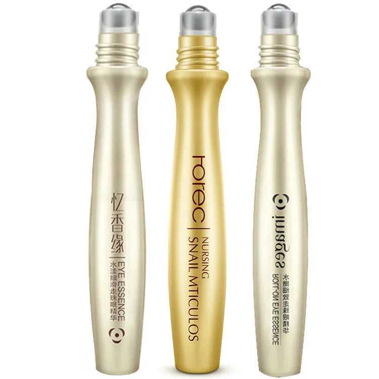 Snail extract eye cream 15ml roller ball eye essence with snail secretion filtrate