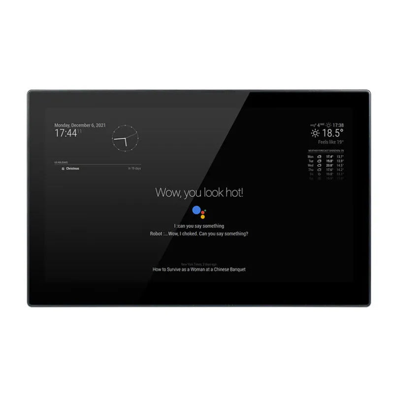 13.3-inch integrated computer voice assistant with touch display and CM4 board in ABS housing