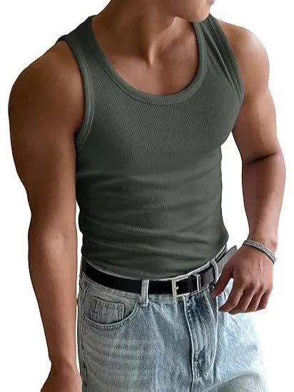 Men's tight-fit polyester workout t-shirt with wool lining in multiple colour options