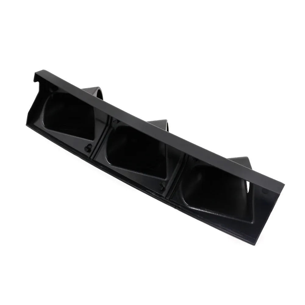 Black three-hole car instrument stand for right-hand drive 52mm gauge mounting