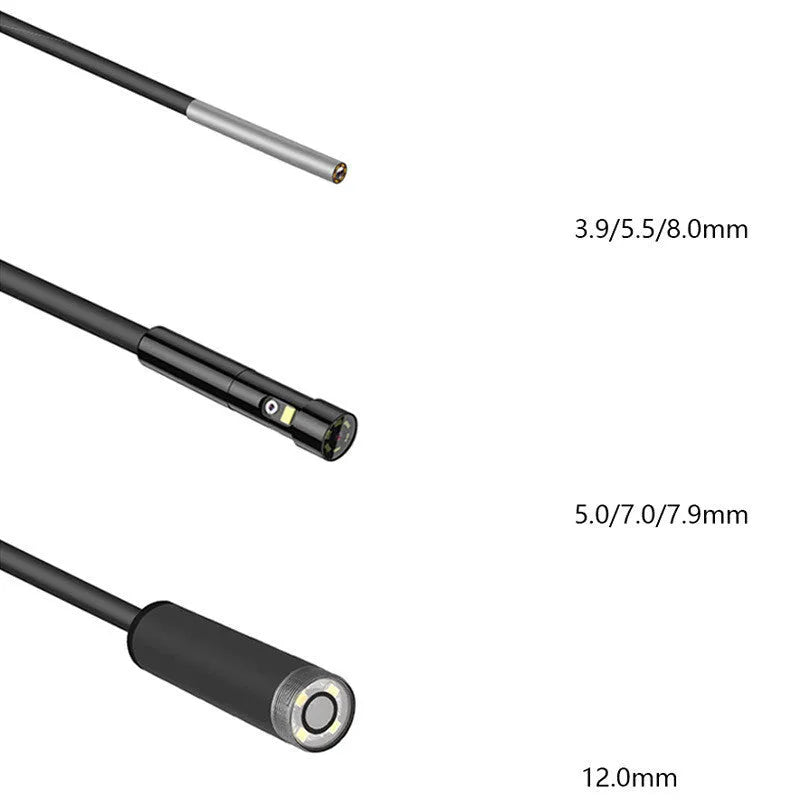 Handheld industrial endoscope with 4.5-inch screen and 5.5mm camera on a 1-metre cable
