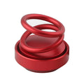 Double ring rotating car aromatherapy diffuser aluminium alloy Classic Black 6.4x5.8cm