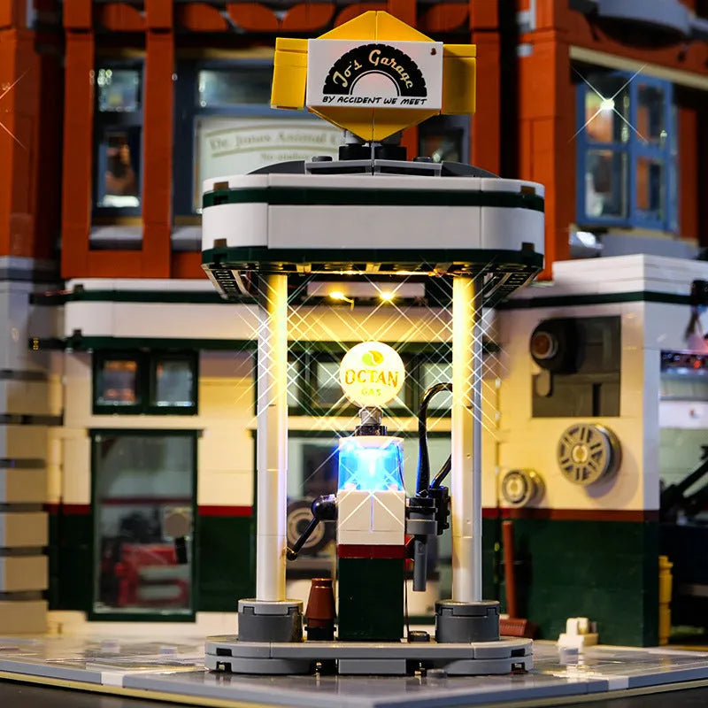 Multi-colour plastic LED lighting accessories for MOC Lego-compatible brick modifications